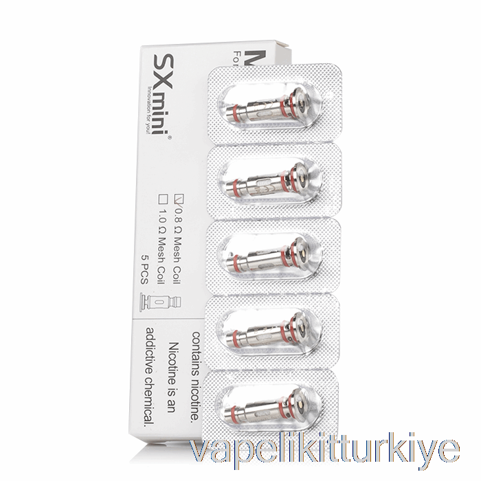 Vape Türkiye Yihi Sxmini Mk Pro Sınıfı Yedek Bobinler 0.8ohm Mk Pro Bobinler